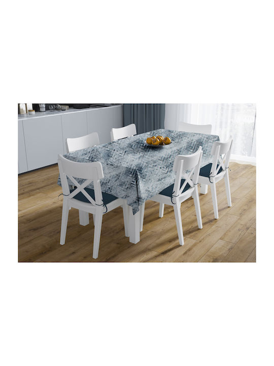 Dimcol Tablecloth Stain Resistant Skid Marks 471 Blue 140x180cm