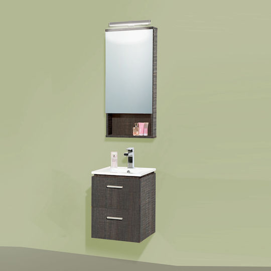 Pro Bagno Πάγκος χωρίς Νιπτήρα Γκρι