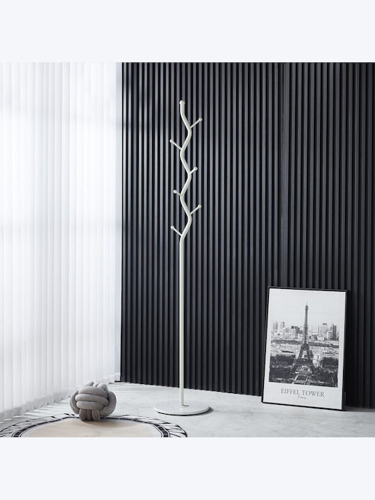 Next Metallic Coat Rack White 30x30x176cm