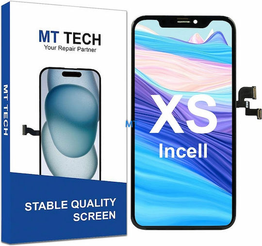 Екран със Сензорен Механизъм за iPhone XS (Черен)