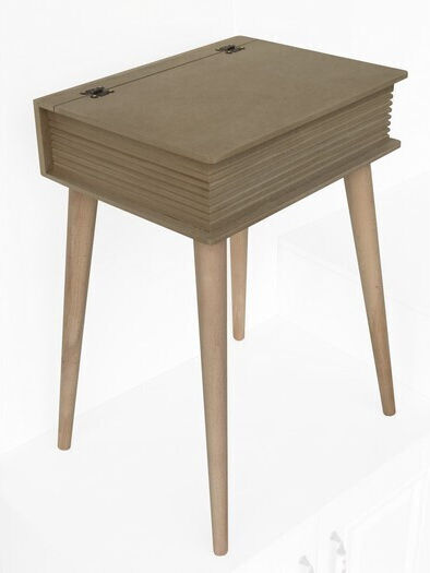 Table Box High Legs MDF 43x33.2x60cm