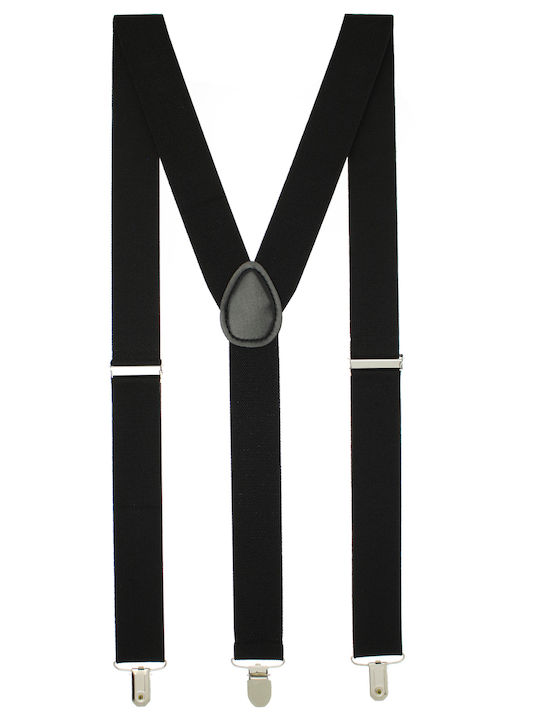 Breteli Unisex Adulți Negru Cu Cleme Metalice 35 Mm Bunem