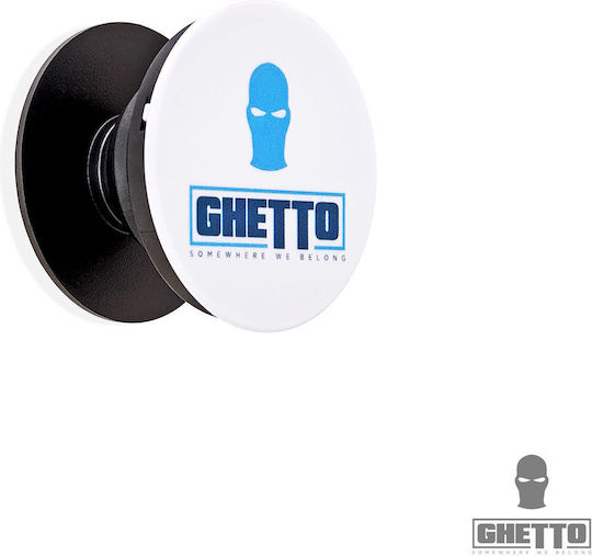 Ghetto Mask Logo Mobile Grip Up All Phones Stand White