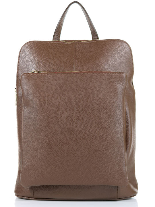 Passaggio Leather Leder Damentasche Rucksack Braun