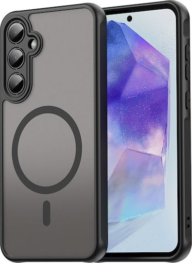 Techsuit Halofrost Ii Magsafe Umschlag Rückseite Silikon Schwarz (Galaxy A55)