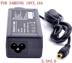 Samsung Laptop-Ladegerät Ersatz 19V 3,16A 60W Stecker 3 X 5,5 Samsung Laptop-Ladegerät Ersatz 19V 3,16A 60W Stecker 3 X 5,5