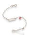 Mentzos Kinderarmband ID aus Silber mit Herz