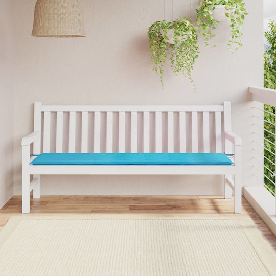 vidaXL Waterproof Bench Cushion for Garden Bench Turquoise 50x180cm