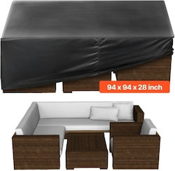 Vevor Водоустойчив Протективен Калъф За Дневна Стая FXJJZNJB9494LJL1F001V0 420x420x28см В Черен Цвят