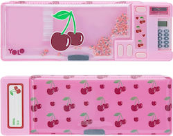 Yolo Magnetic Pencil Case with Calculator Pink