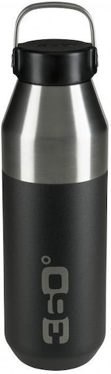 360 Degrees Insulated Μπουκάλι Θερμός Ανοξείδωτο 750ml Black