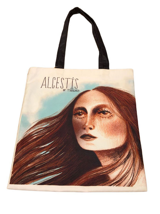 Brainfood Tote Bag Fabric Suede Bag Alcestis Thessaly 38x42 Great Women Greek Mythology