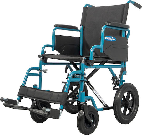 Mobiak Aegeus Rollstuhl 12" Klappbar Einfacher Typ 46cm 0815005 Blaue