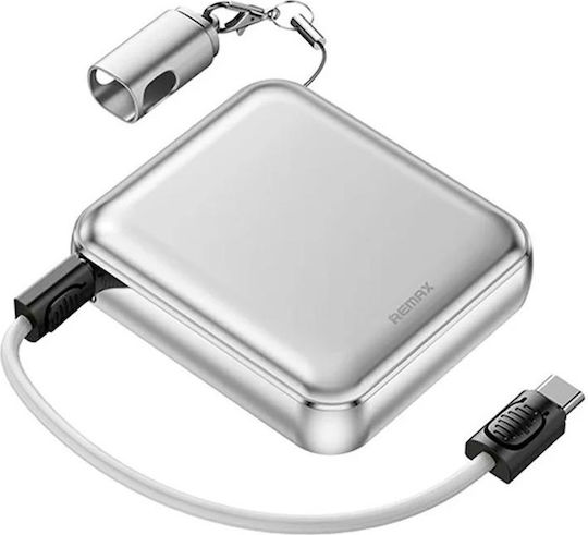 Remax FCP-9 Power Bank 10000mAh 22.5W mit USB-C Ausgangsanschlüsse Silber