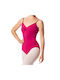 Thin Strap Bodysuit in Mulberry Color for Ballet