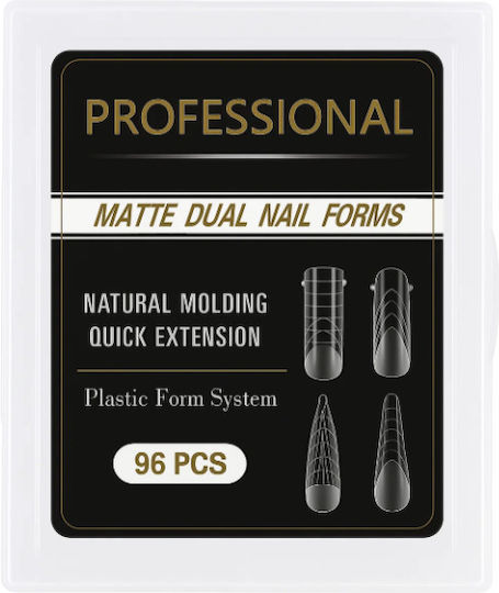 Professional Matte Dual Nail Forms – Φόρμες Νυχιών Γρήγορη Επιμήκυνση 96τμχ