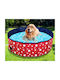 Klappbarer Hundepool Pfotenspuren Grüner 120x30cm