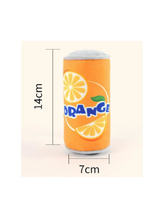 Λούτρινο Παιχνίδι Σκύλου Orange Ήχο Διάστ.14x7cm