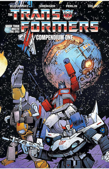 Transformers Compendium, Том. 1 Корицата е на Майк Спайсър и Даниел Уорън Джонсън