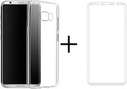 Remax Crystal Glass Protector + Case Set Samsung Galaxy S8 Plus White