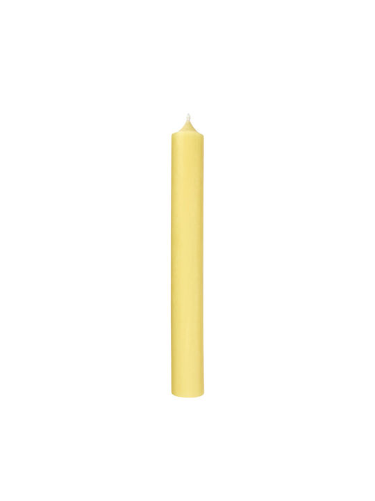 Butlers Decorative Yellow Taper Candle 18cm
