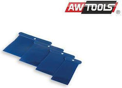 AWTools Plastic Spatula with Plastic Handle Set 4 Pieces