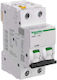 Circuit Breaker 2p C 6a 10ka Ac Ic60h-c6-2 A9f07206