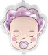 Foil Balloon Baby Girl 40x45cm Mix