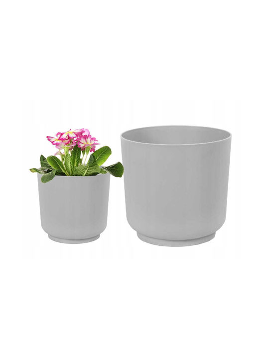 Form Plastic Pot Plastic Platinum 13x12.5cm.