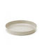 Lamela Ghiveci Plastic Beige cu farfurie 12.6cm.