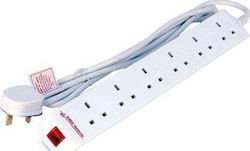 Microconnect Πολύπριζο 6 Θέσεων με Καλώδιο 2m/ Αγγλίας (Type G) Microconnect Πολύπριζο 6 Θέσεων με Καλώδιο 2m/ Αγγλίας (Type G)