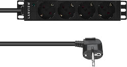 Lanview Power Strip 4 Sockets with 2m Cable Lanview Power Strip 4 Sockets with 2m Cable