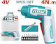 Total Schraubenzieher Batterie 4V