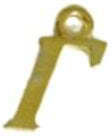 Monogramme Metallische Goldene Set/25 15mm Gama