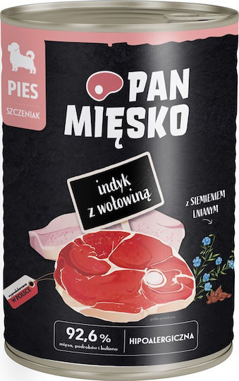 Pan Miesko Υγρή Τροφή για Κουτάβια με Γαλοπούλα και Βοδινό 400gr