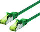 Logon Professional Patch Cable Sftp Awg26 Lsoh 15m Cat6a 500mhz Green Tcr6ass150g