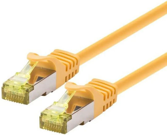 Logon Professional Pro Sftp Awg26 Lsoh 3m Cat6a 500mhz Патч Кабел Жълт Tcr6ass030y