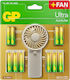 Gp Ultra Alkaline 12xaa + 12xaaa Batteries + Ha...