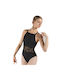 Plie Bodysuit Schwarz für Ballett