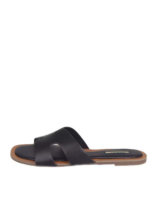 Flache Sandalen für Damen in Schwarz Farbe