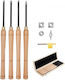Vevor 4pcs Wood Lathe Chisel Set Hss Turning Tools Storage Box Lathe Finisher