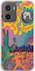 Psychedelischer Kaktus Motorola Moto G05 Flexible Tpu Durchsichtige Silikonhülle