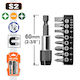 Hojita Hjbs5k09 Collection Screwdriver Bits & Magnetic Adapter Set 9 Pieces