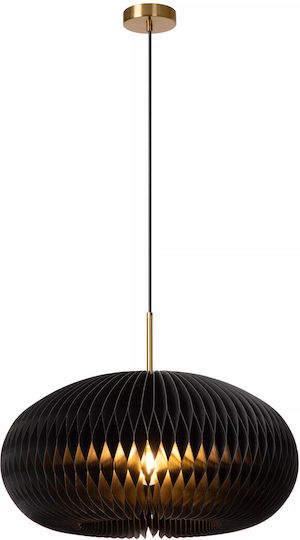 Lucide Lightning Hängelampe Schwarz 52x52x180cm.