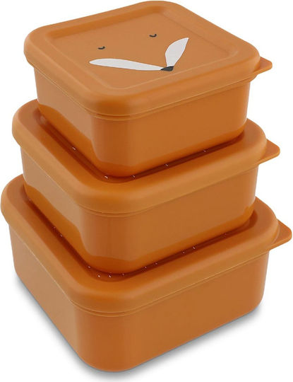 Trixie Nesting Snack Box Plastic Kids' Food Container Orange