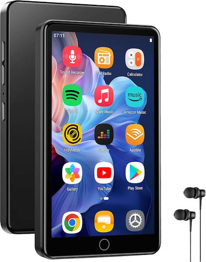 MP4 Player (144GB) with IPS Touch Screen 4.02" Black ED495