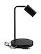 Maclean Energy Office Lamp for Socket GU10 in Black Color