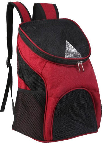Denik Pets Rucksack für Hunde Rot L40xB35xH30cm.
