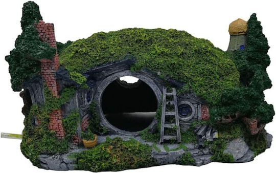 Epigasos Aquarium Decoration Hobbit House 17x10.5x9.5cm