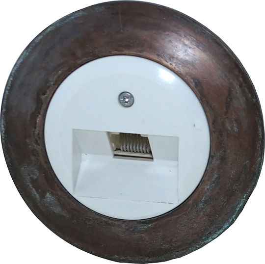 Priză Telefonică cu Cadru în Culoare Bronz D1-38001-8508